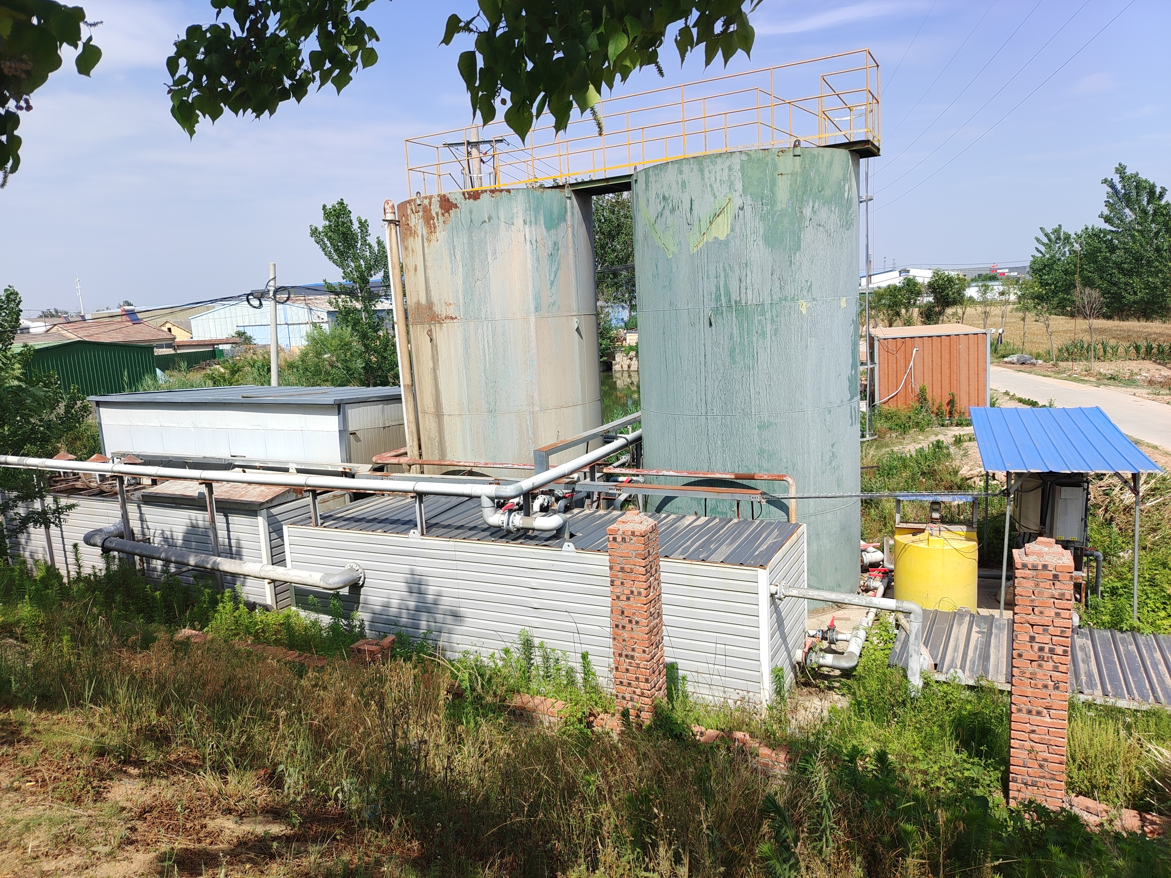 黃橋污水運維項目進展順利，出水清澈